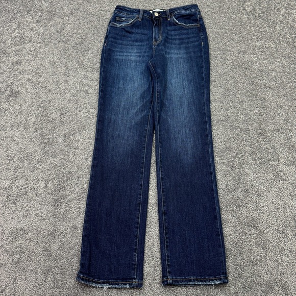 Lovervet Denim - Lovervet Vervet Jeans Womens 29/9 Blue Slim Straight Stretch Dark Wash Preppy